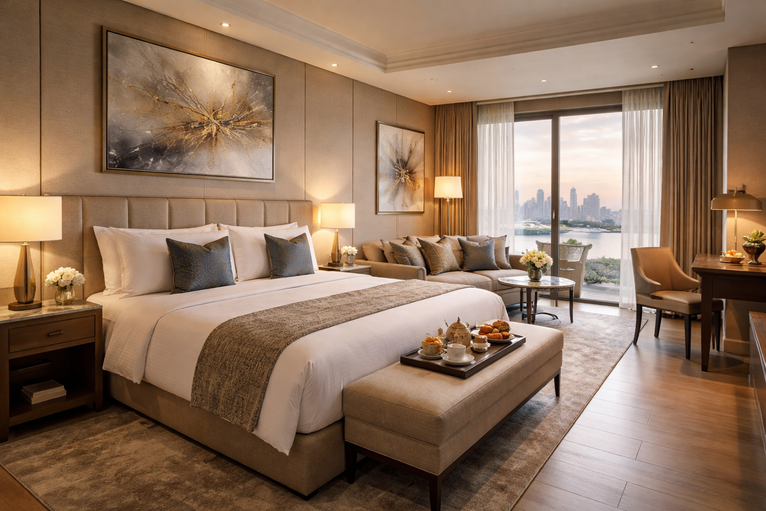 غرفة ديلوكس بإطلالة هادئة